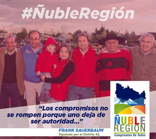 RegiondeNuble's tweet photo. “Los compromisos no se rompen porque uno deja de ser autoridad”... @frank_sauerbaum  #ÑubleRegión http://t.co/gSqH5uZ7IN
