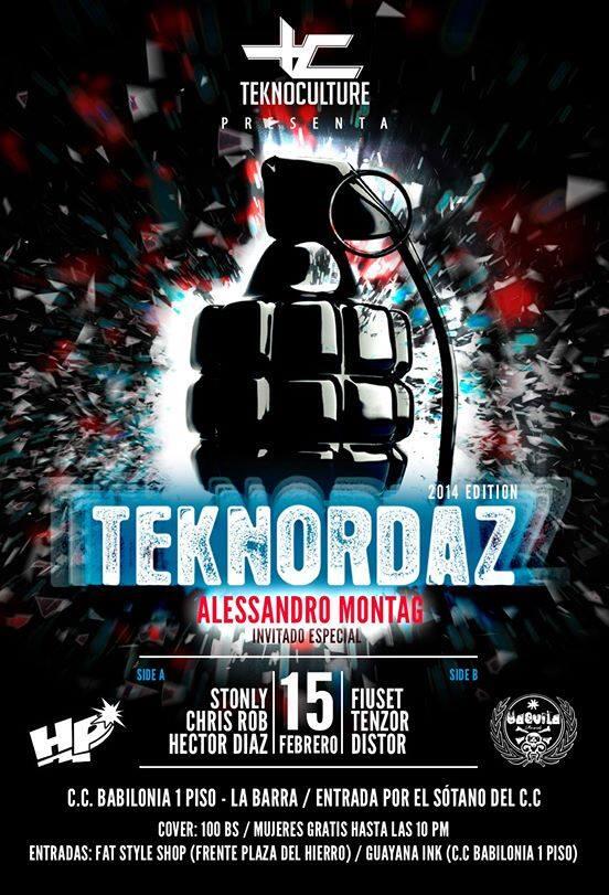 LuizFiuset's tweet photo. TEKNOCULTURE PRESENTA: TEKNORDAZ 15 FEBRERO. http://t.co/5b7WBHuAXa
