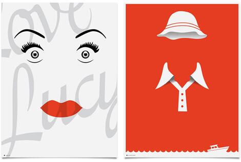 InDesign's tweet photo. From @TyMattson's print series inspired by classic @CBS TV shows - http://t.co/IXinlS6A4t #DesignInProcess http://t.co/xddoJTFWpm