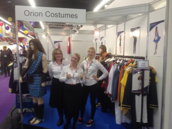 OrionCostumes's tweet photo. A big hello from us in Nuremberg...#Spielwarenmesse #excitingtimes http://t.co/H9fhkmHNmB