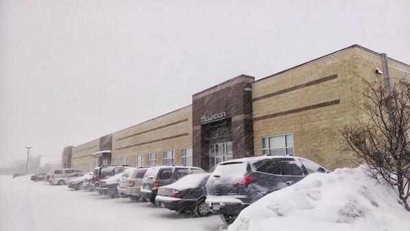 Karen is in from Texas, so we wanted to make sure she had a true MN experience this morning...