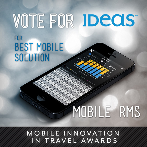 IDeaS_RevOpt's tweet photo. IDeaS Mobile RMS: Review &amp; Change Pricing on the Go. Vote IDeaS for Best Mobile Solution! http://t.co/VhqAWeMUun http://t.co/TEGL45wM9Z