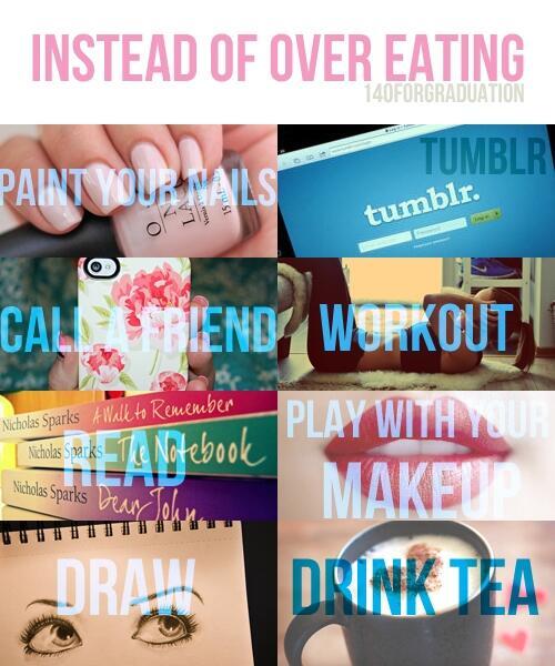 fitoverloads's tweet photo. Things to do instead of overeating! http://t.co/IbFCuh3xi8