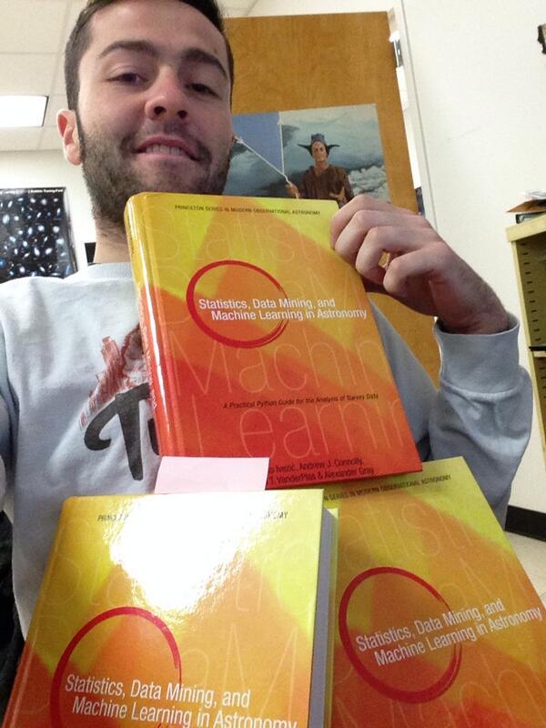 jakevdp's tweet image. Glorious! RT @gully_ ALL DA ASTROML BOOKS @jakevdp #astroML #ATXastroML