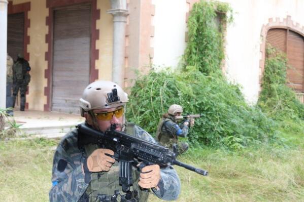Entrenando los binomios  y preparandonos para Op. Centauro, una de las milsim mas duras de 2014