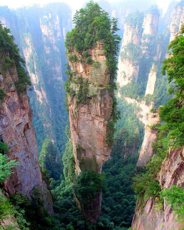 OMGFacts's tweet photo. Tianzi Mountains, China http://t.co/sACqiuLqEX