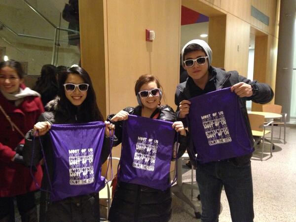 AmSpaceCadet's tweet photo. @MostofUsNYU Look at the free swag everybody got tonight at #MostofUsNYU's trip to #Matilda! http://t.co/WPWooVPkVU