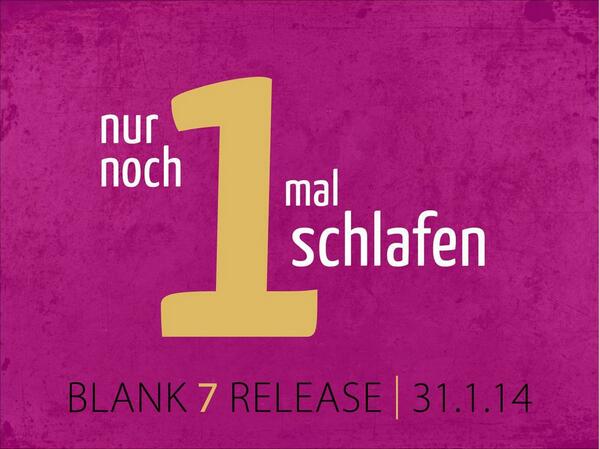 Morgen ist es endlich soweit! #BLANK7 wird in der Thalia Bar in Graz aus der Taufe gehoben.