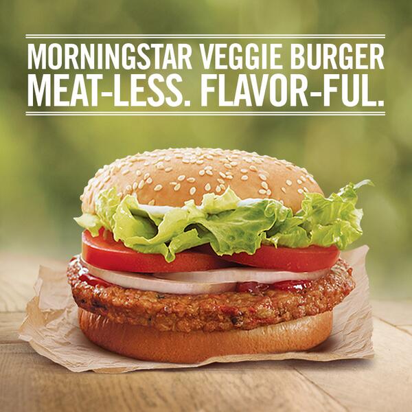 #BKProTip: We have a veggie burger and it is delicious.