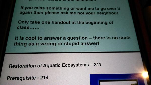_katysaunders's tweet photo. "It's cool to answer a question" ... Geography lecturers know it all! #geographyiscool http://t.co/DJOoVfX7yH