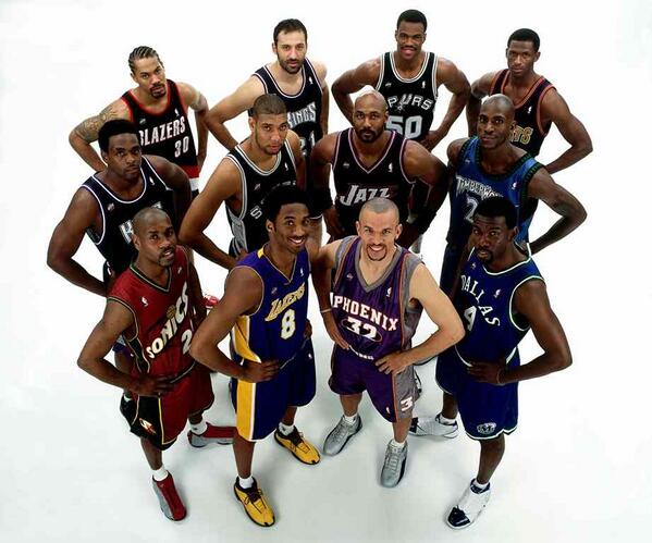 NBAAllStar on X: #TBT 2001 Western Conference #NBAAllStar team   / X