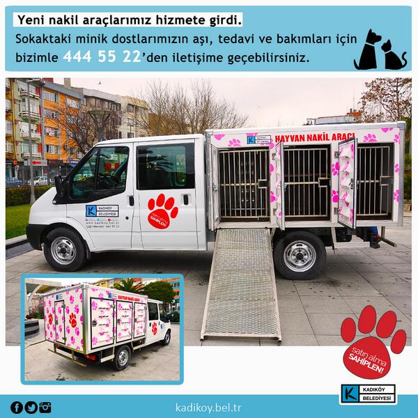 kadikoybelediye's tweet image. Minik dostlarımız veteriner fobisini yensin diye aşı, bakım ve tedavi için kullandığımız servisleri yeniledik.