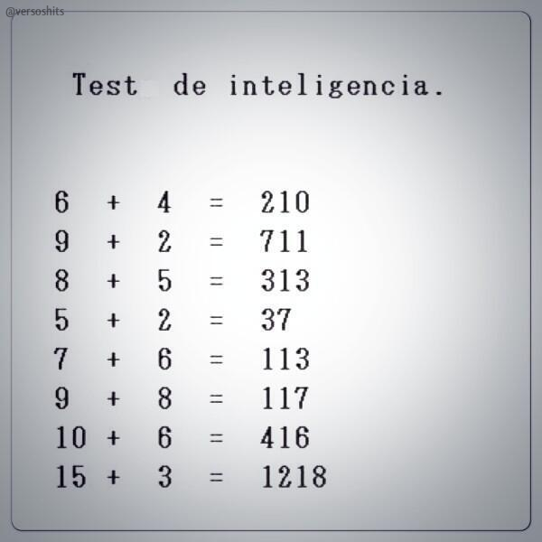 versoshits's tweet photo. TEST DE INTELIGENCIA:

RT SI LO ENTIENDES. http://t.co/wz3BC6kuuT