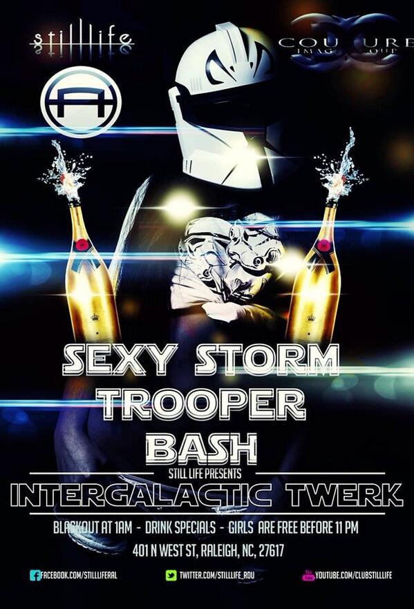 401nwestst's tweet photo. #1 College party in Raleigh tonight!!! Be here, the #drunkforce is strong in you. http://t.co/L6k938BU3s