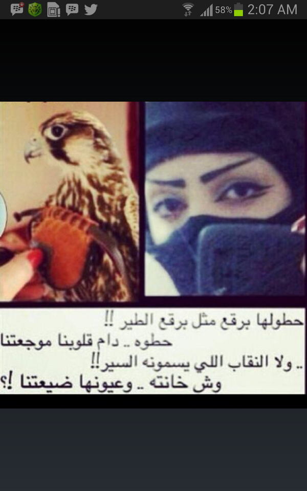 .. ...... حطو لها برقع مثل برقع الطير ... حطووه دام قلوبنا موجعتنا