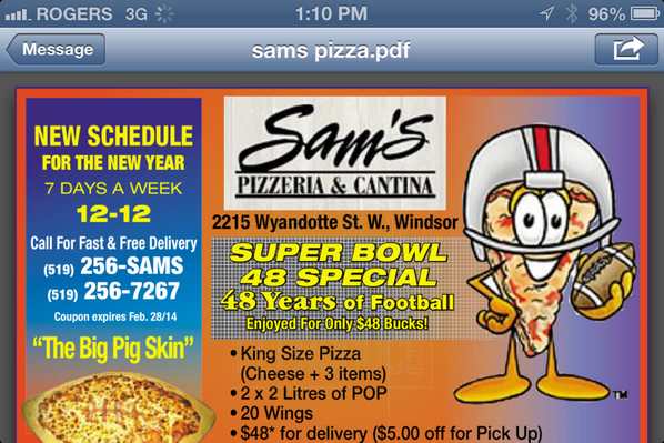 Only 1 day left for the Super Bowl special. Great deal for the end of week gathering. #sams delivers to midnight.