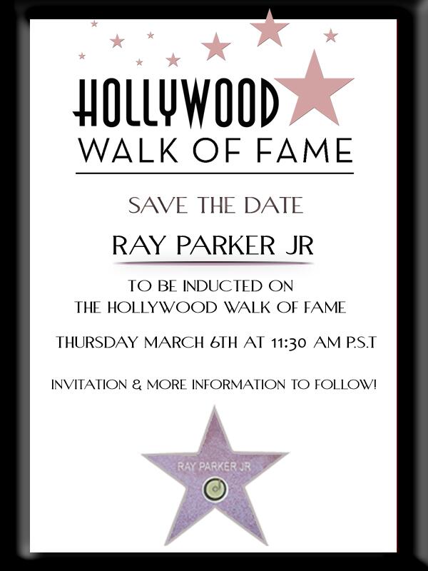rayparkerjr's tweet photo. Save the date! Hollywood Walk of Fame http://t.co/d9TpwYpFy0