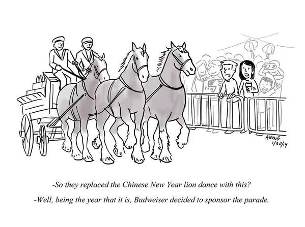 Happy year of the 🐴! #CNY <a href="/Budweiser/">Budweiser</a> #clydesdales