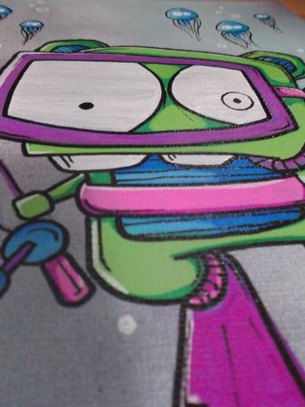 PhillyTicky's tweet photo. Finished a neat little underwater painting today. http://t.co/itOgH9poW8