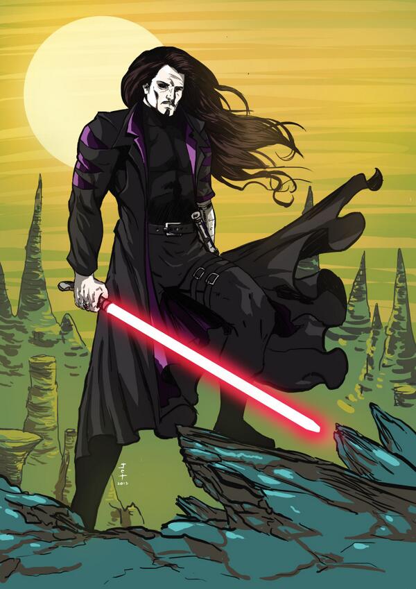 MuzAshen's tweet photo. Another vanity commission done by @taclobanon for me.  Awesome stuff, a little less aggro.  #dbjedi http://t.co/3SafRbeUct