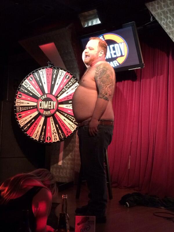 comedybarTV's tweet photo. @timmybrochu is getting #sexy at #TheOpenMicShow http://t.co/GeefDoxanA