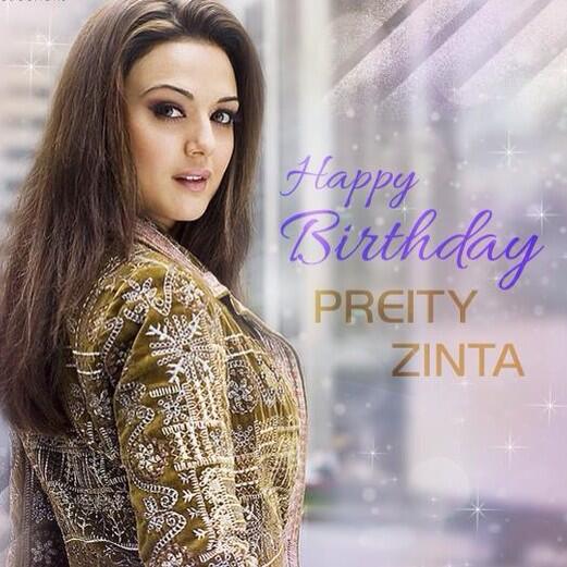 Happy Bday to the most pretty heroine , Preity Zinta, love & blessing from Israel 