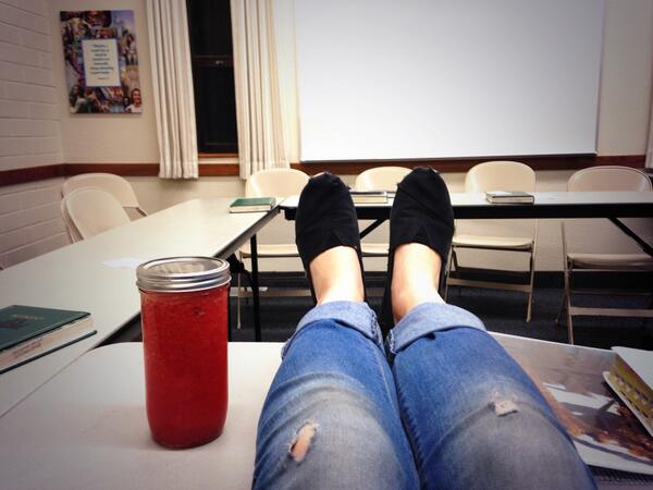 thechloebird's tweet image. Only student on time. Our class is quality #classofone #noteacher