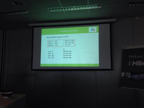 #jaarsymposiumKG # Groothof:lange en infewikkelde bloeddruk tabellen hoeven niet. Vervang deze door dit op je IPone: