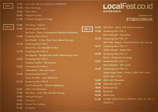 We're so proud to be part of #LocalFest !! Check out the whole schedule: