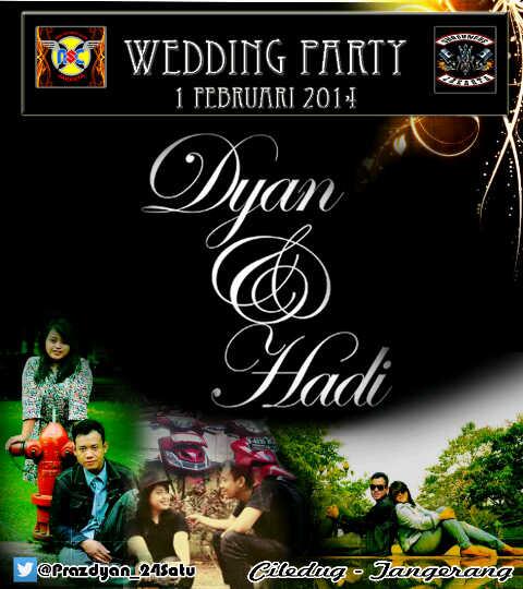 Melanjutkan pesan dari Ketum kami @prazdyan_24satu, Untuk mengundang rekan2 Bikers di acara Wedding Party Beliau :)