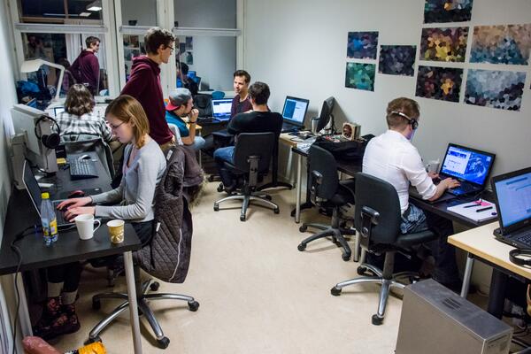 CoffeeStainNrth's tweet photo. A quick tour of the Gone North Games office! http://t.co/l76Th4Ayv2