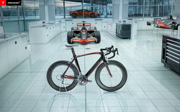 ImasDriveEvents's tweet image. Imagen de la Specialized S-Works Mclaren. Combinación perfecta de tecnología y aerodinámica del nivel de la Fórmula1.