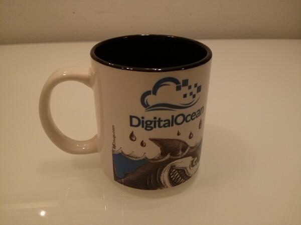 Just got this coffee mug from <a href="/DigitalOcean/">DigitalOcean</a>, thanks! Speaking of, currently hosting dozens of virtual machines [1/2]