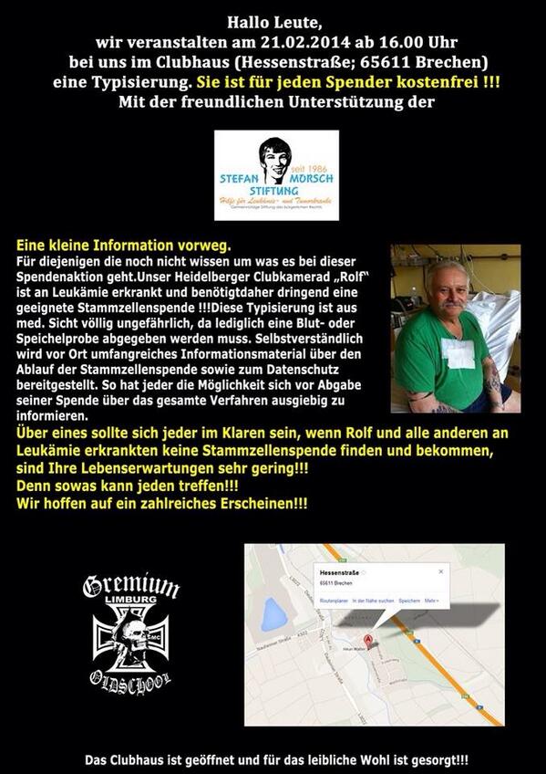 Hingehen, testen lassen, Spenden, Leben retten!