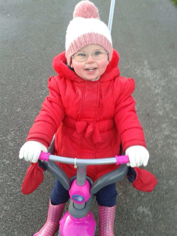 StottGmai's tweet photo. Ruby enjoying her trike http://t.co/uD3L8NKjty