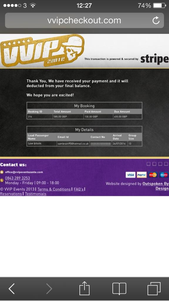 SamBrain_'s tweet photo. Roll on the 26th of july😏 @VVIPEventsZante http://t.co/3fi09jacpd