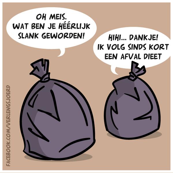 afval dieet #cartoon #slechtegrappen  #verlengsjoerd