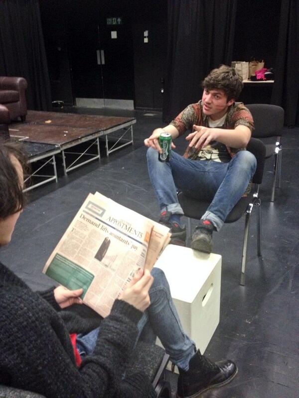 EnDTheatreComp's tweet photo. Another picture. Showing off some casual drinking &amp; educated reading #drama #rehearsals #props #acting #BriefCritique http://t.co/d6eI6FFV63