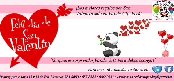 PandaGiftPeru's tweet image. San Valentin esta cerca y nosotros t traemos las mejores ofertas! pandagiftperu.com/s/index.php