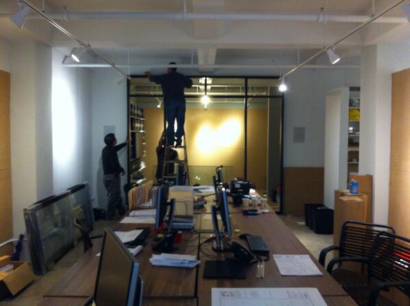 JohnReimnitz's tweet photo. New offices in NYC almost complete http://t.co/GrUJazplzi