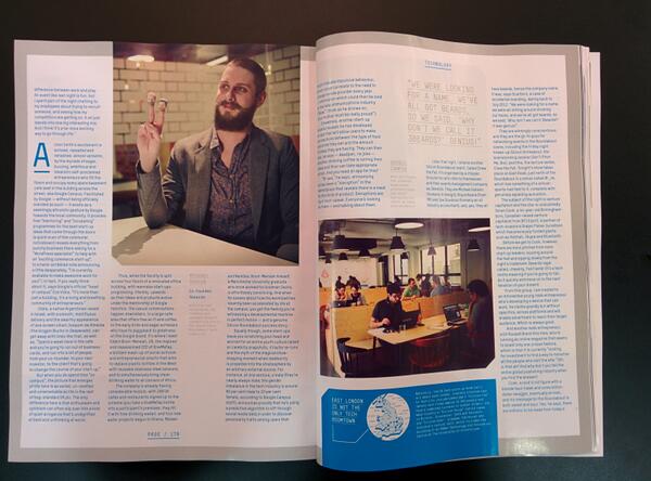 3_Beards's tweet photo. Pick up the new March edition of @EsquireUK for a feature on Tech City featuring a photo of our very own @imhobson! http://t.co/rcf007bfbD