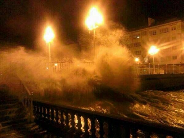 Asi son los temporales en Galicia.