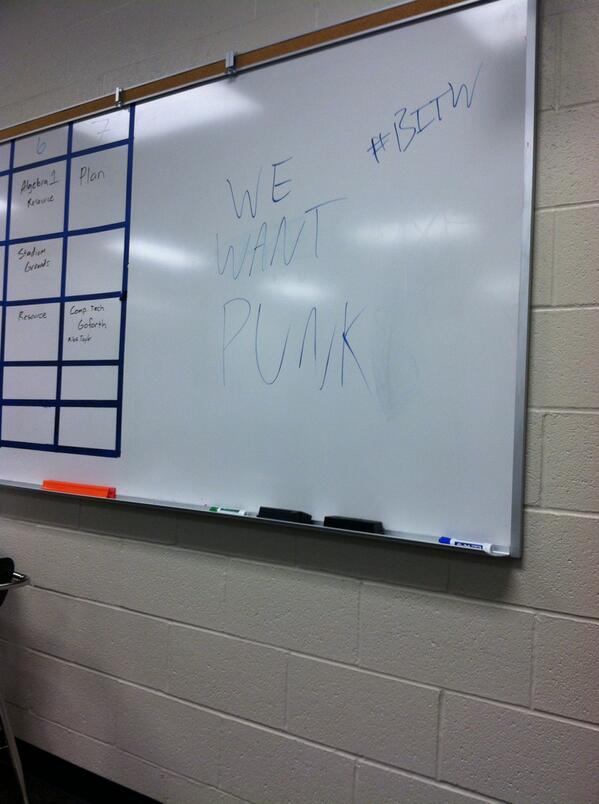 editorclark's tweet image. Even my school wants Punk!!!  Come on @TripleH, it's what's #BestForBusiness!! #PunkMovement @CMPunk
