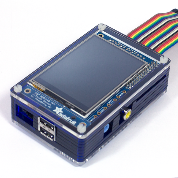 pimoroni's tweet photo. Give your @adafruit PiTFT a midnight blue hug with our new Pibow PiTFT case! http://t.co/TDGDL3heGr http://t.co/ad5Pd2QPoL