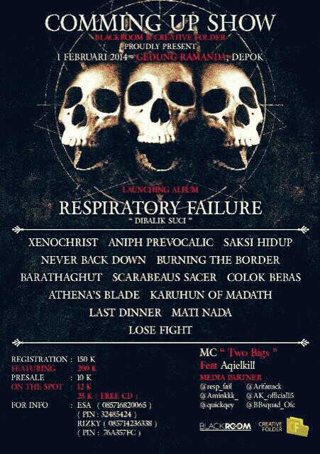 Besok kita berjibaku bersama di launching <a href="/resp_fail/">Respiratory Failure</a>  bersama <a href="/Xenochrist1/">Xenochrist</a> <a href="/SAKSIHIDUPGRIND/">SHGC</a> <a href="/AniphPrevocalic/">Aniph Prevocalic</a> dll \m/
