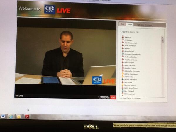 Russcir's tweet image. Watching Lindsey Smith reviewing the New Forms And Rentals on creb.    cirrealty.ca/live/live.cht