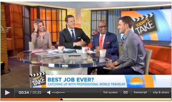 TysonTRAVEL's tweet image. Officially the new @Jauntaroo #ChiefWorldExplorer !! Could not be happier :) Thank you everyone!! @TODAYshow