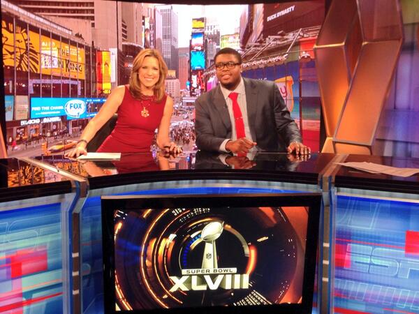 TheSocietyLLC's tweet image. Great work by @RyanClady this morning on @SportsCenter with @HannahStormESPN talking @SuperBowl #ESSFamily