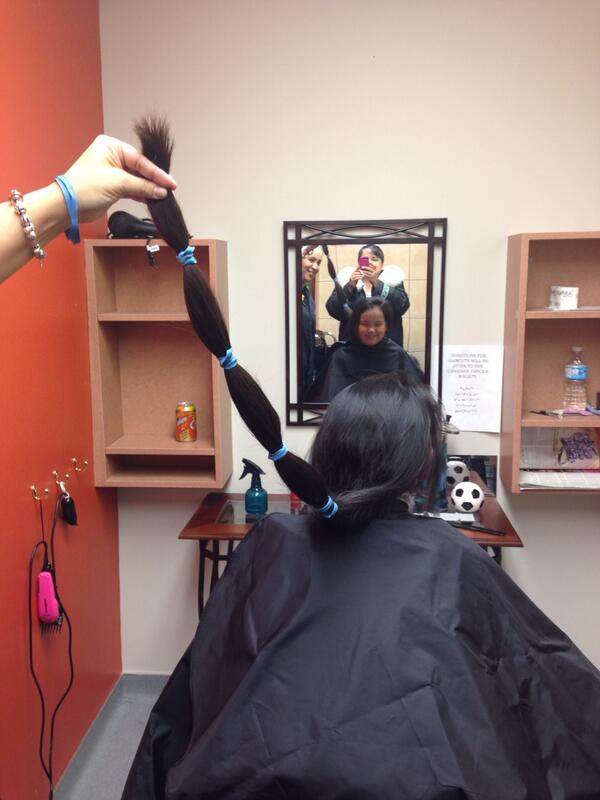largabaffin's tweet photo. Enooya, 10 years old, from Hall Beach, is donating her beautiful hair to Locks of Love. What a special gift! http://t.co/uC2UtE3o0b
