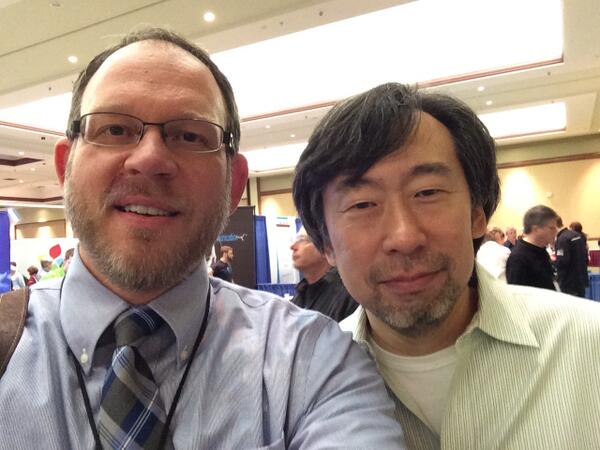 Ronbrogers's tweet photo. Cool app @VoiceDreamApp I found at #atia14 my photo with @WinstonChen http://t.co/rt3yN73ysr